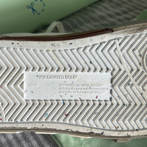 Off- White Vulcanized Eco Canvas Sneakers - Picture 12 of 16